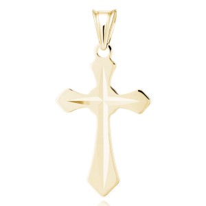 Cruciulita argint placată cu aur galben DiAmanti K0246G-DIA (Argint 925‰ 1,2 g.)